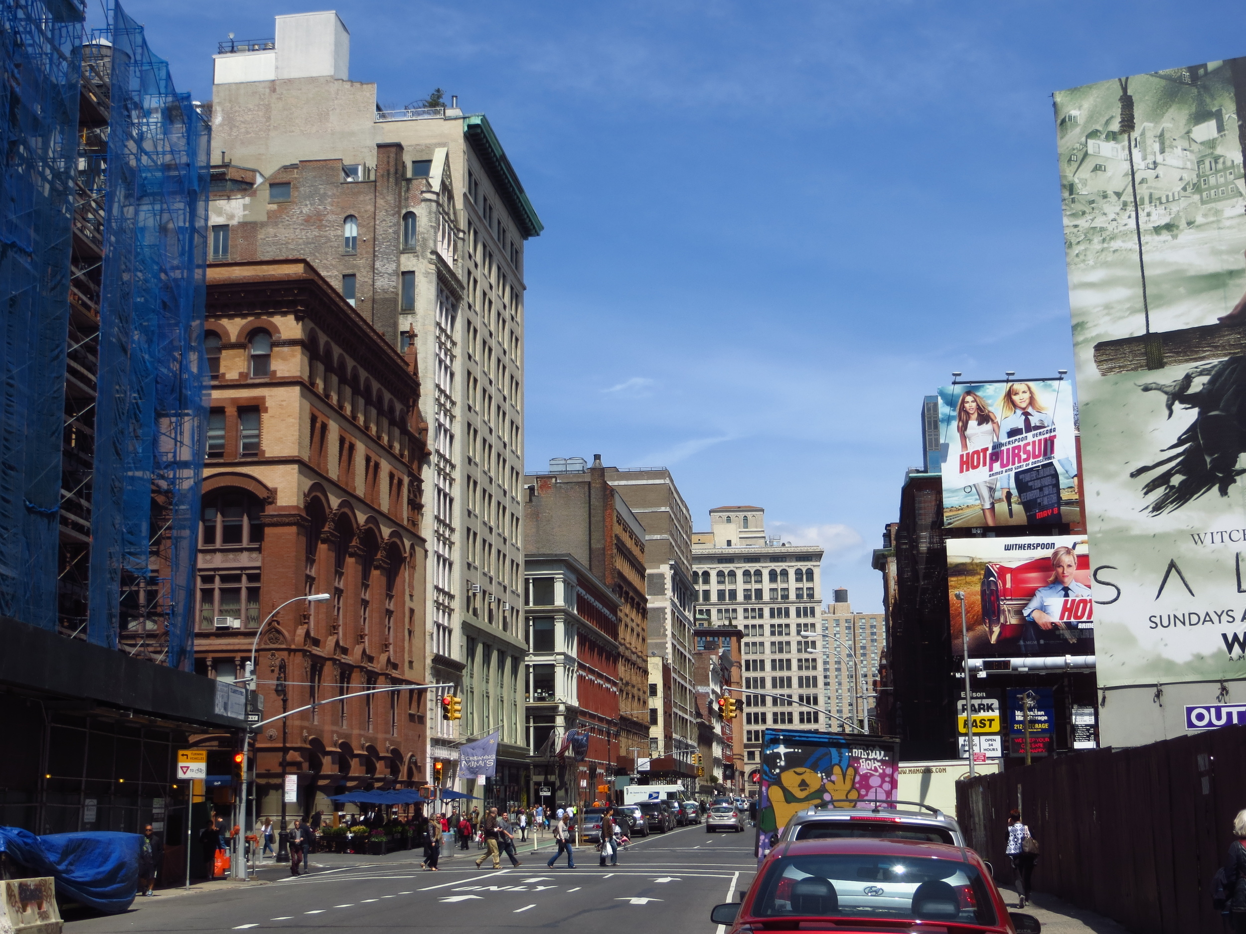 View up Lafayette St.