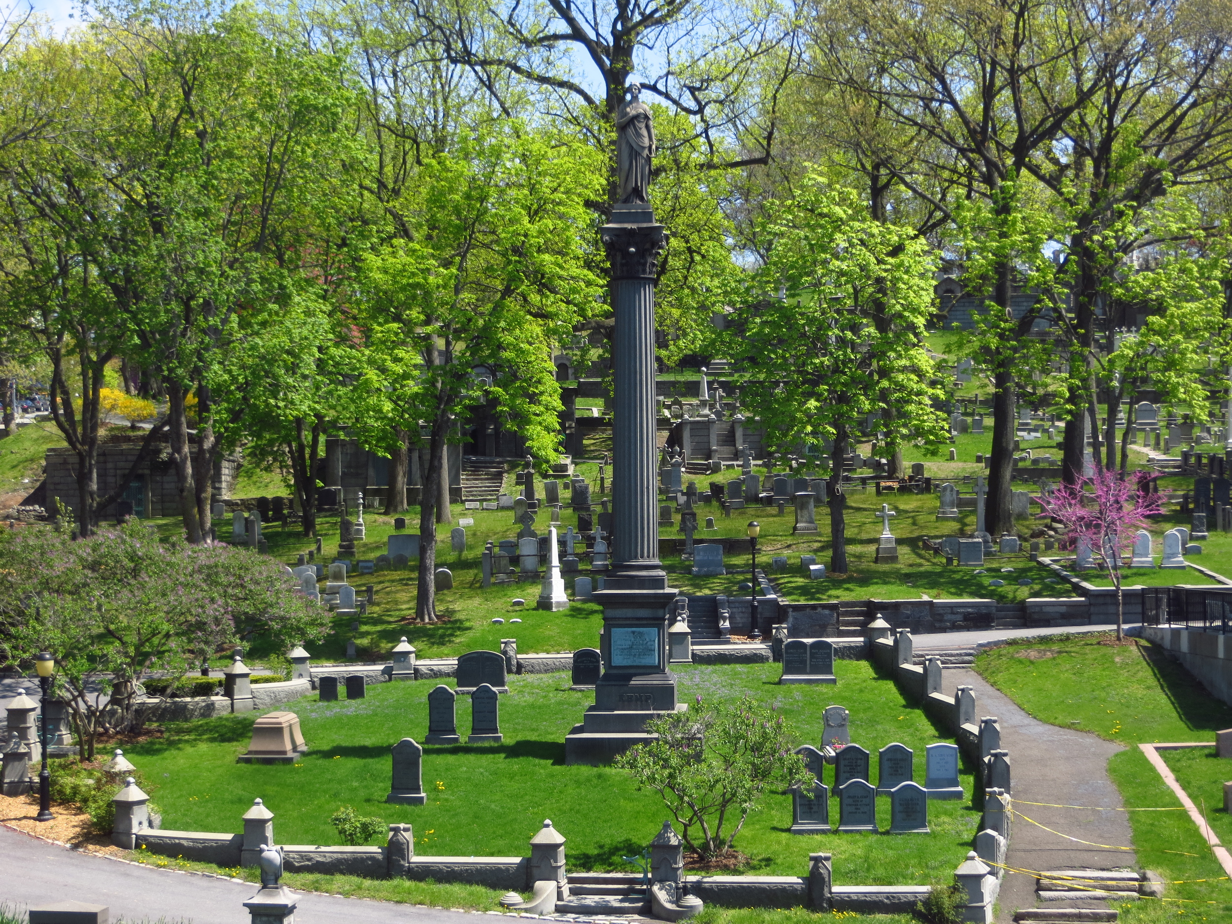 Trinity Cemetery (I probably should have turned off the "Vivid Colors" setting on my camera)