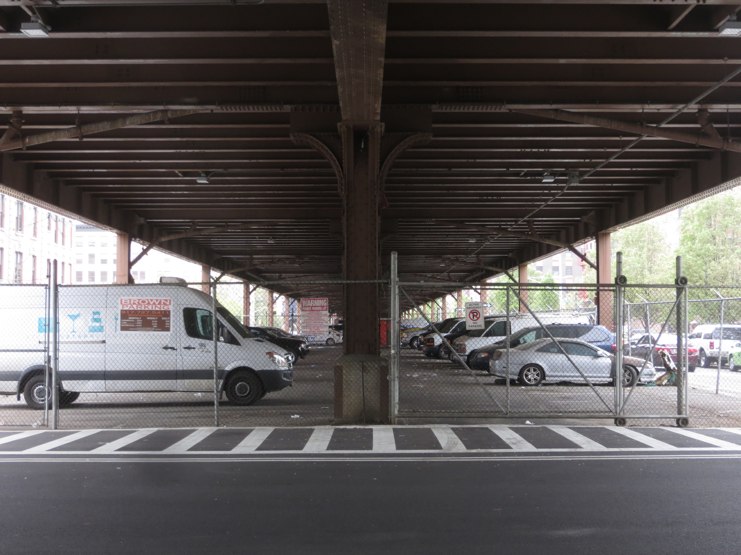 Under the tracks