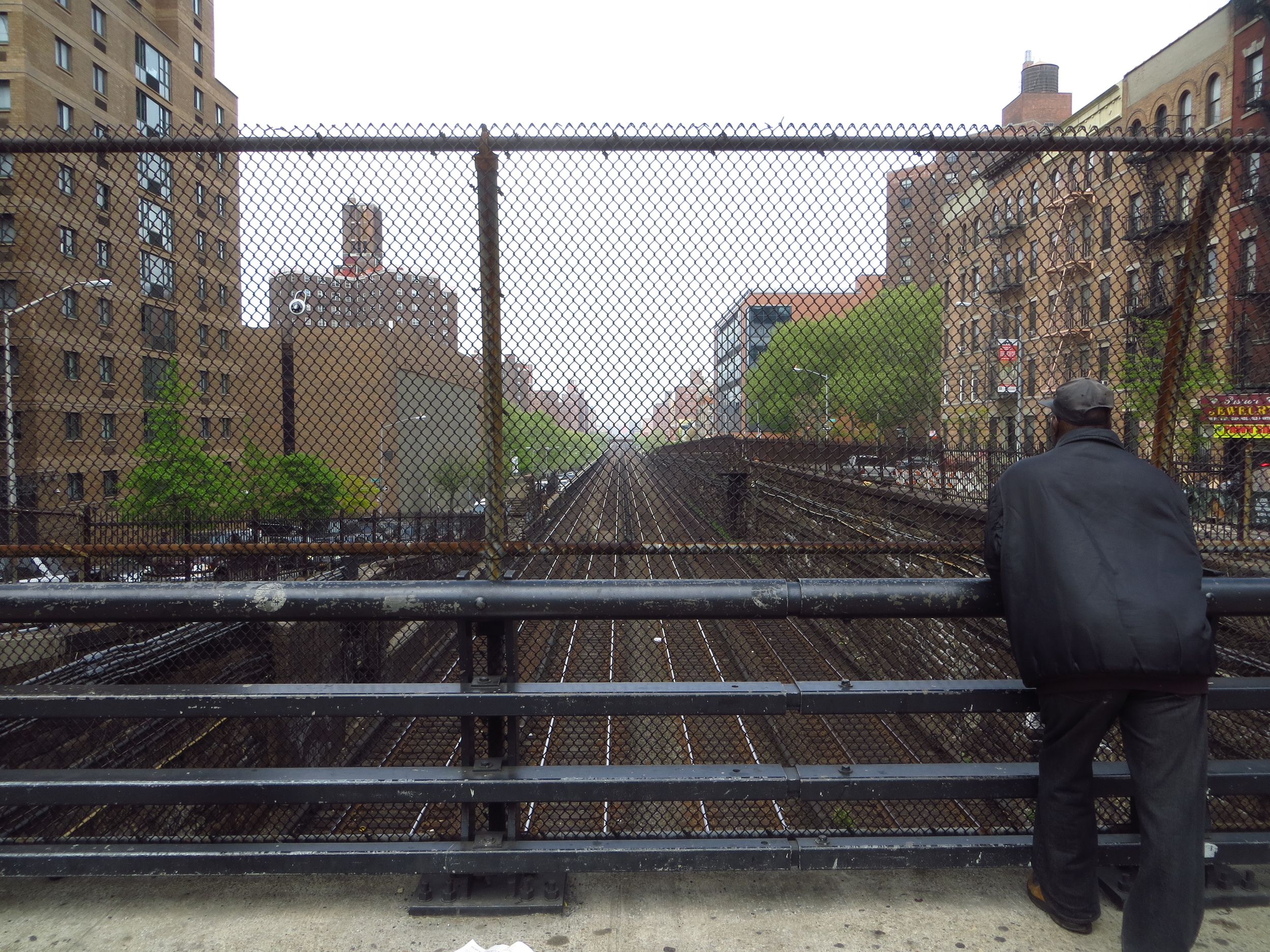 Train tracks heading into Grand Central