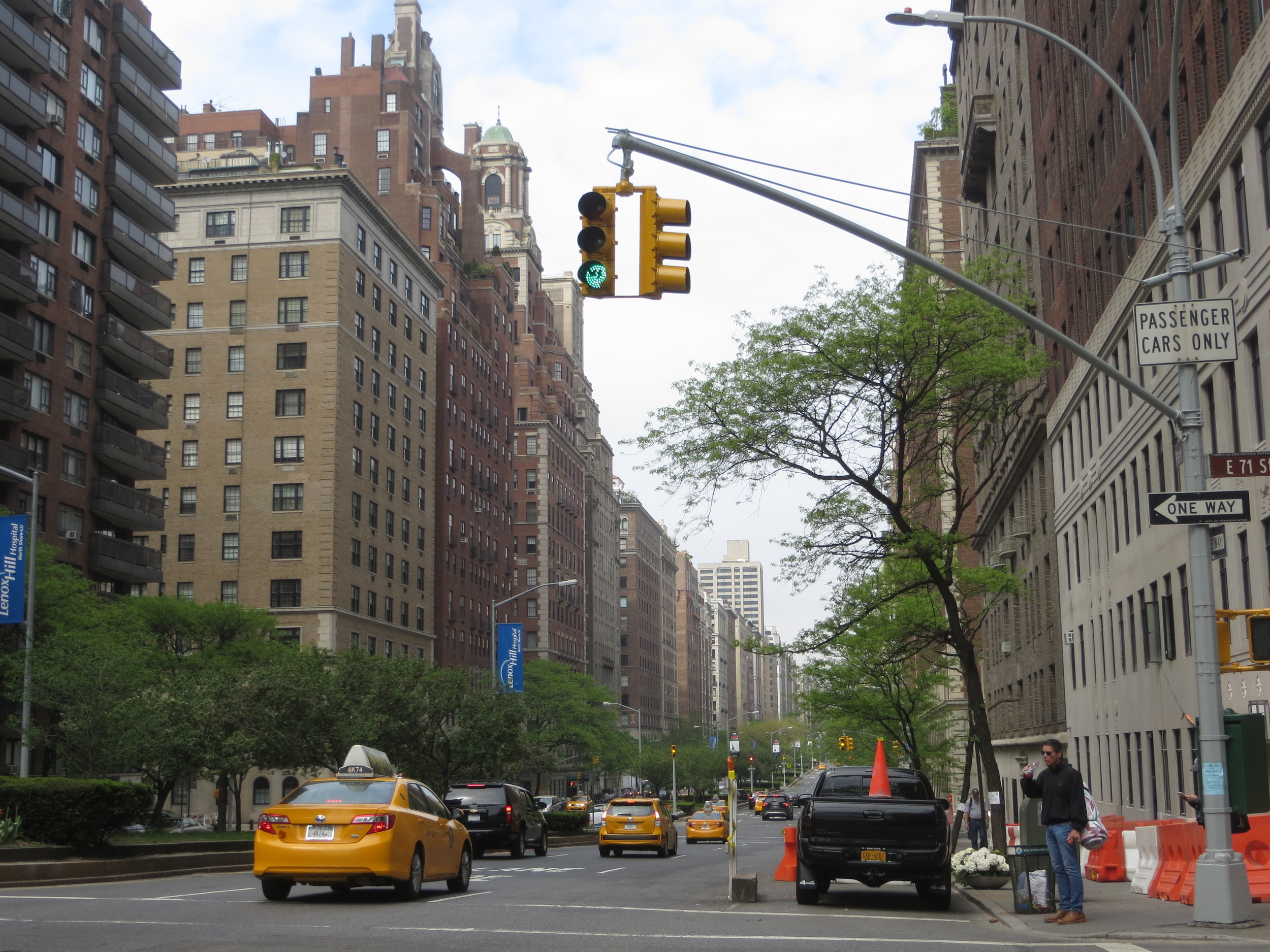 View up Park Avenue