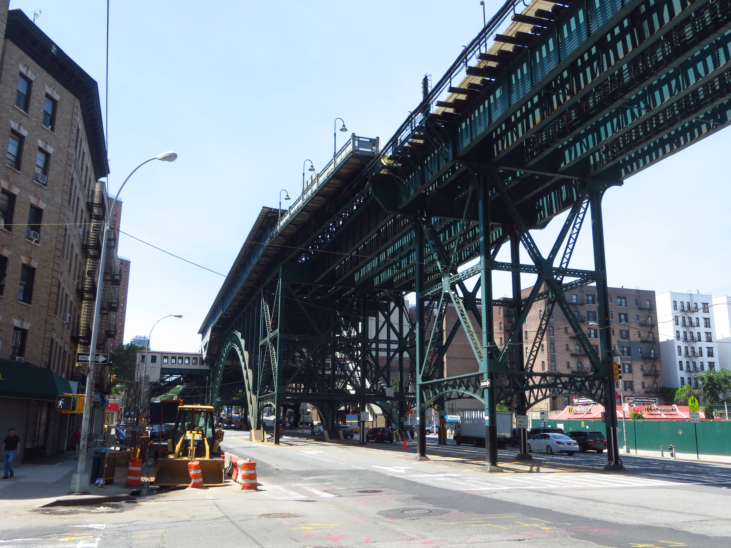 Elevated subway tracks