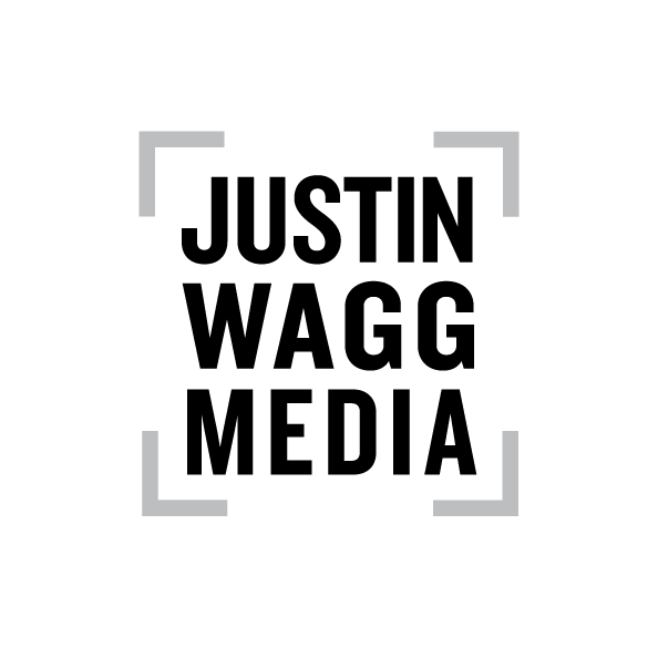 Justin Wagg Media Logo. The logo represents a freelance cinematographer and photographer based in Germany.