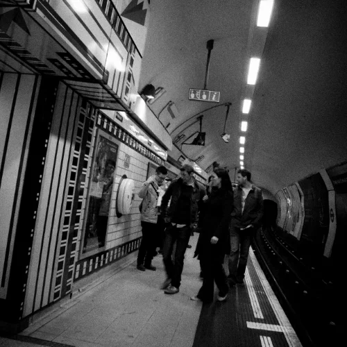 Street photography in the London underground