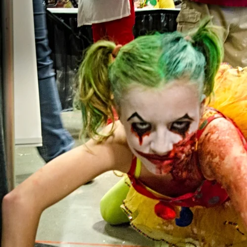 Creepy kid at Walker Stalker Con 2014