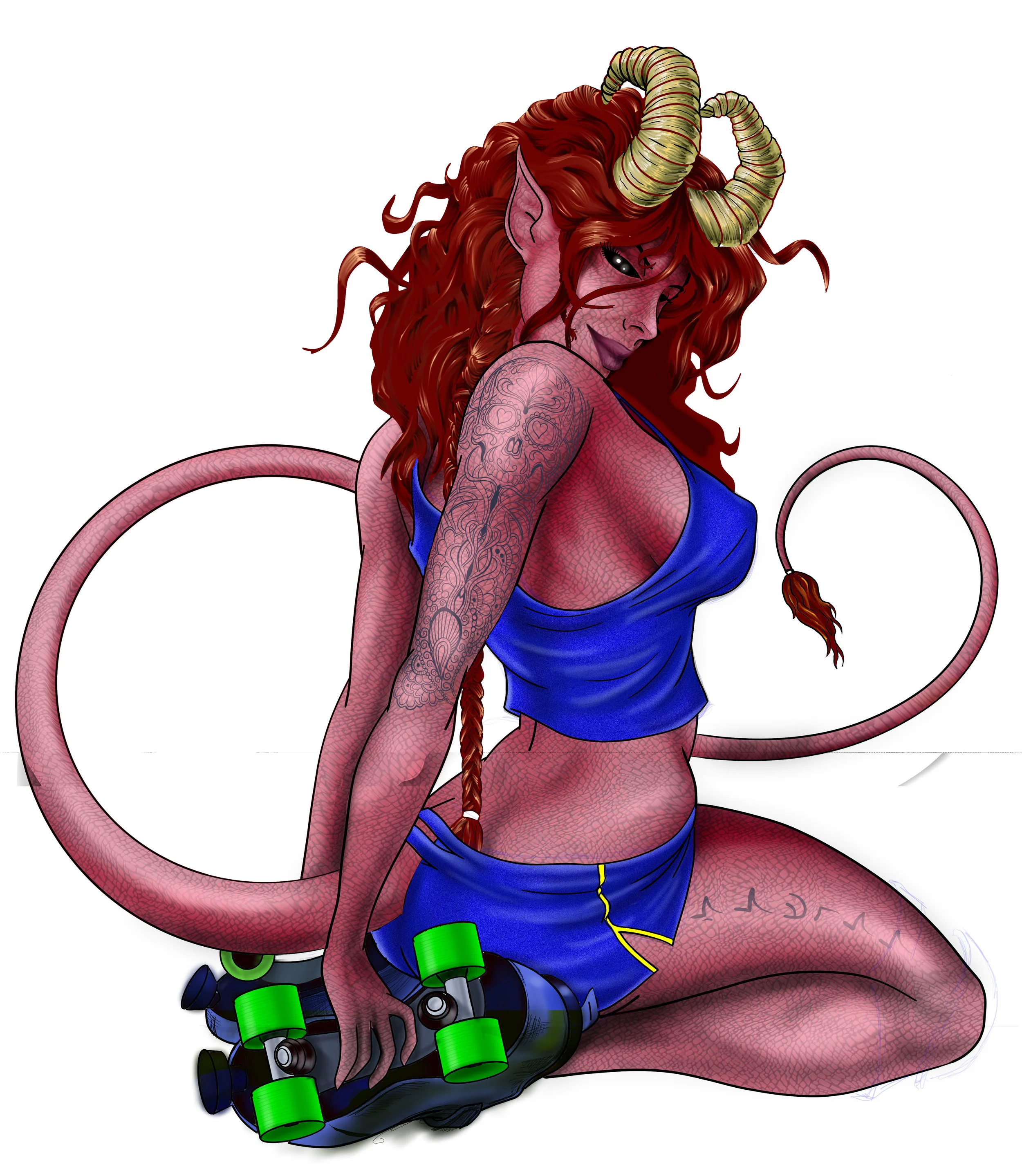 Derby Demon Illustration