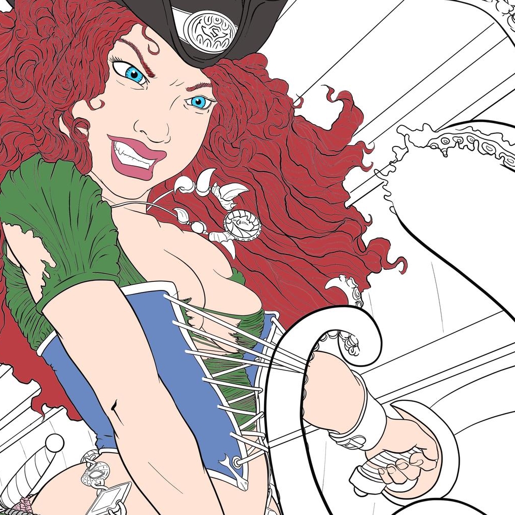 Sketch. Pirate Queen vs Leviathan