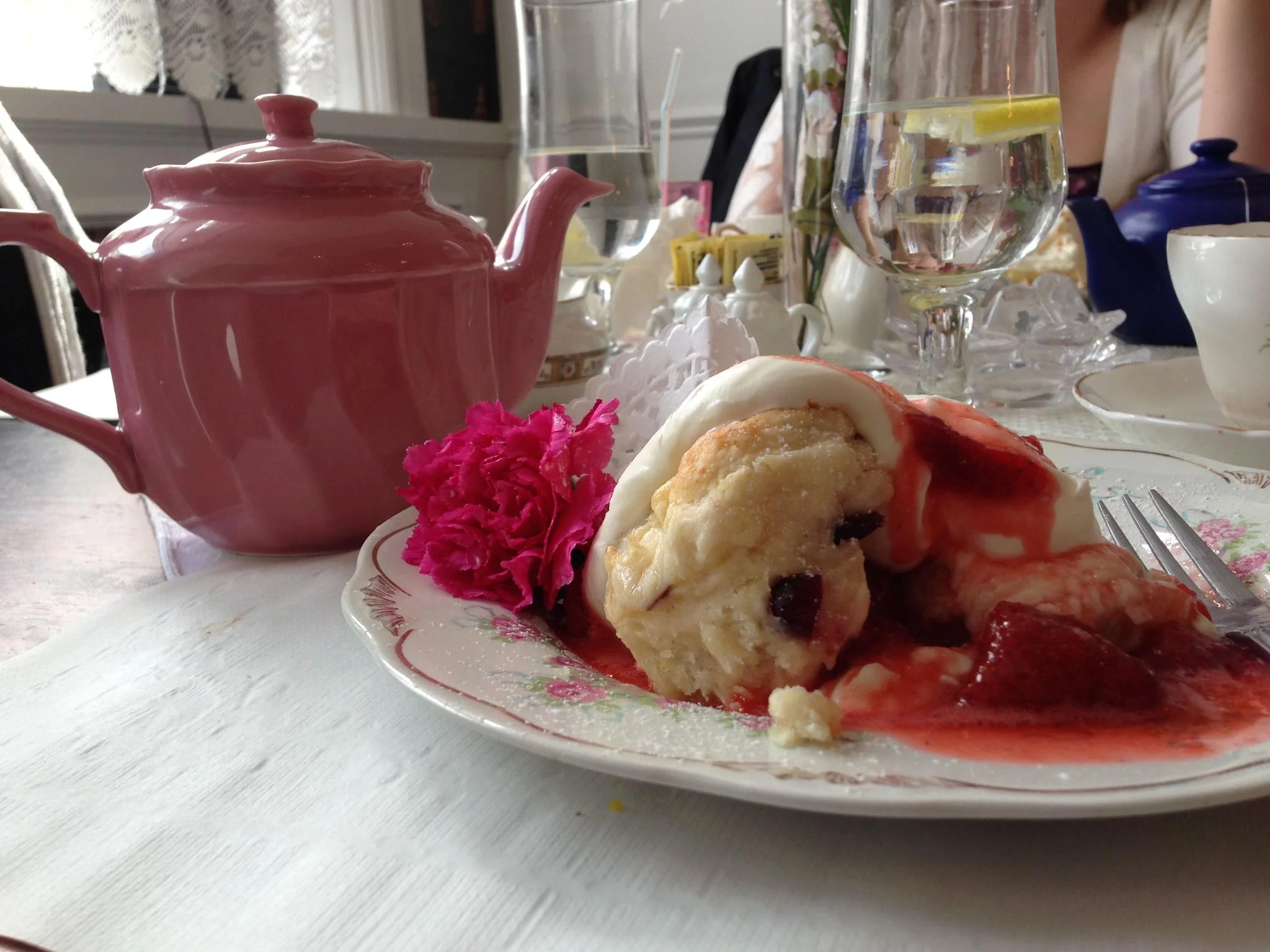 There's nothing better than a warm scone with cream...