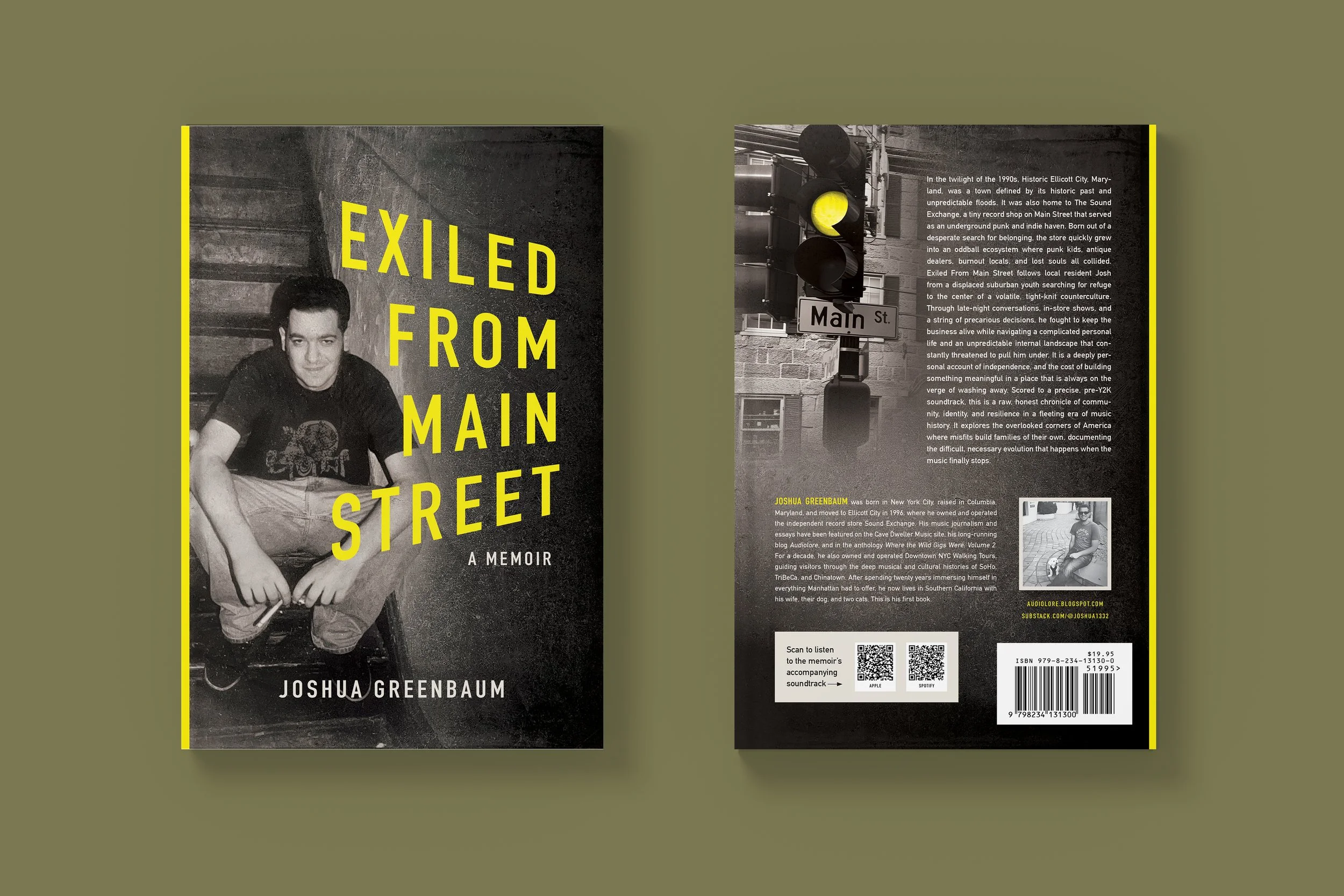 Exiled From Main Street — full book cover, interior book layout, and ebook design