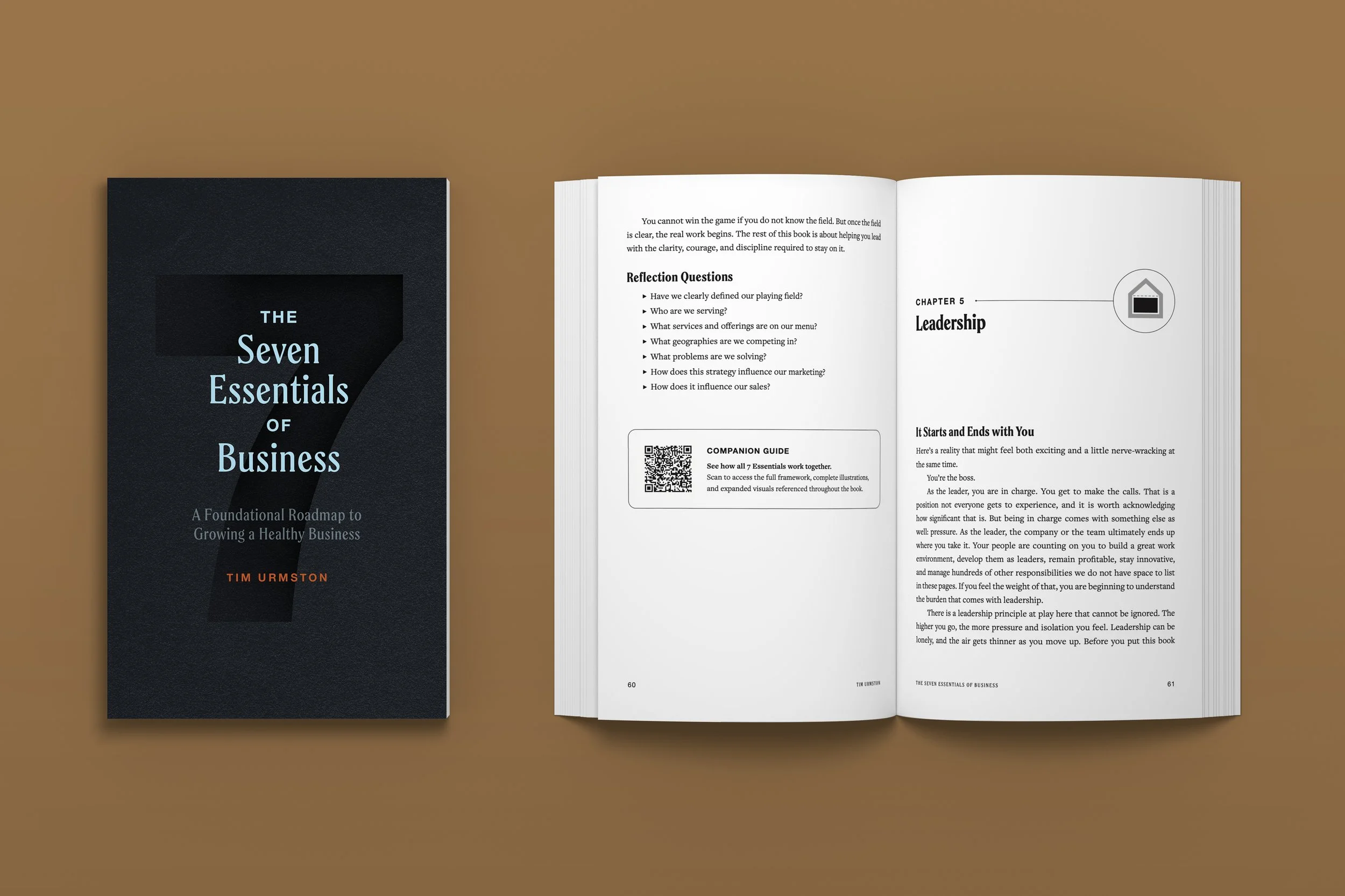 The 7 Essentials of Business – full book cover, interior book layout, and ebook design