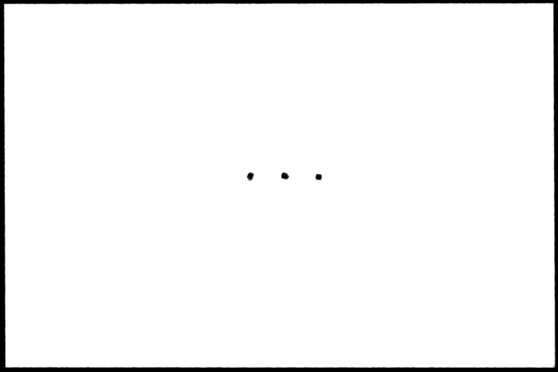 The page is blank, save for an ellipsis in the middle.