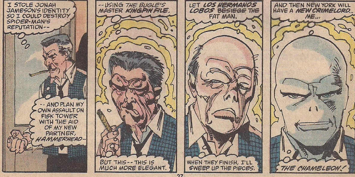 Gotta love a dramatic monologue in thought bubbles.