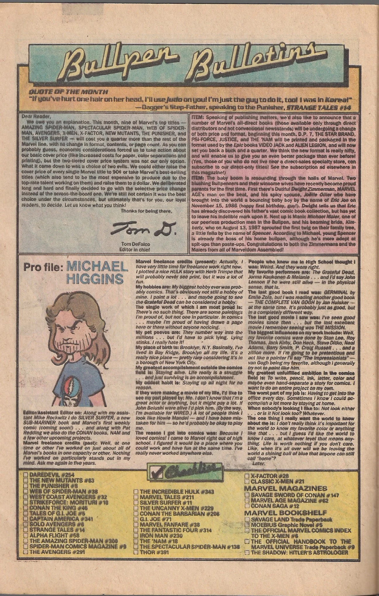 My one regret is that during my time at Marvel, is that I didn't get one of these caricatures. 