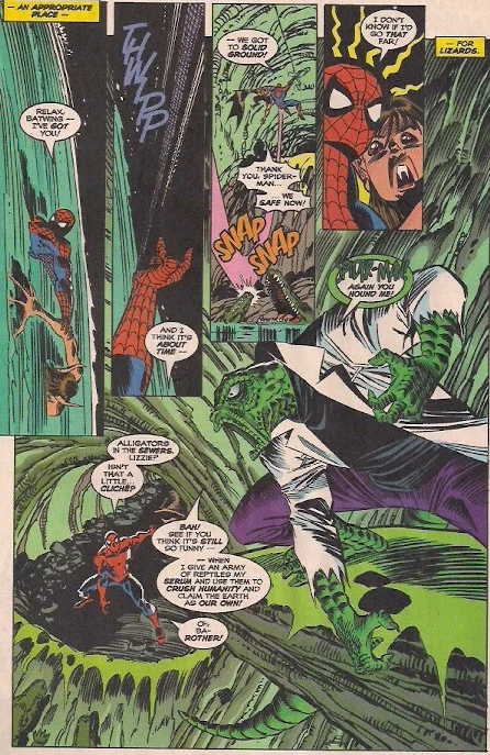 I love how Lizard is drawn the way he was in the early issues.