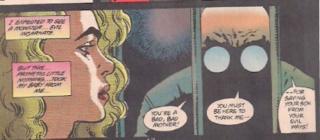The way Schott is drawn this issue is downright creepy.