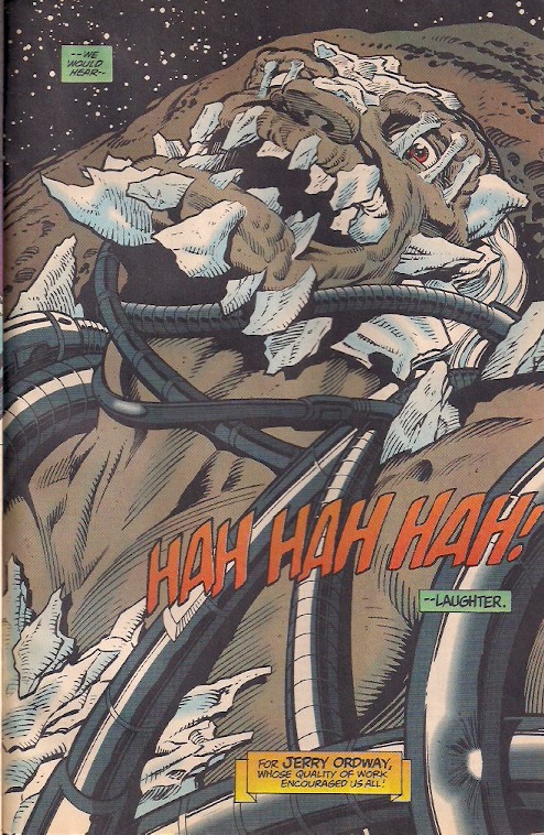 At least the Jurgens acknowledges that you can't hear laughter in space. 
