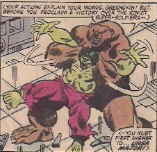 And a giant bear putting Hulk in a full nelson.