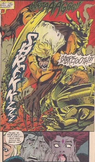 Imagine seeing Sabretooth for the first time!