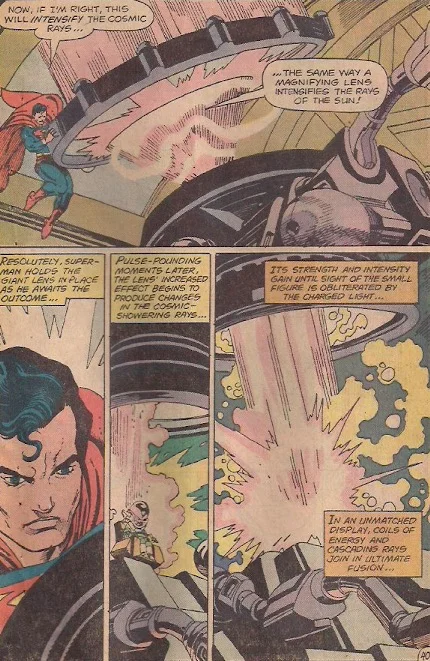 This is very Silver Age, done in by a giant magnifying glass.