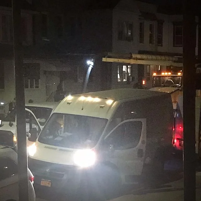 This very ominous work crew from &ldquo;Osmose Utilities&rdquo; just blocked off our street and started doing &ldquo;safety inspections&rdquo; with a lot of noise, a massive vacuum hose and no further explanation. It&rsquo;s like something out of the