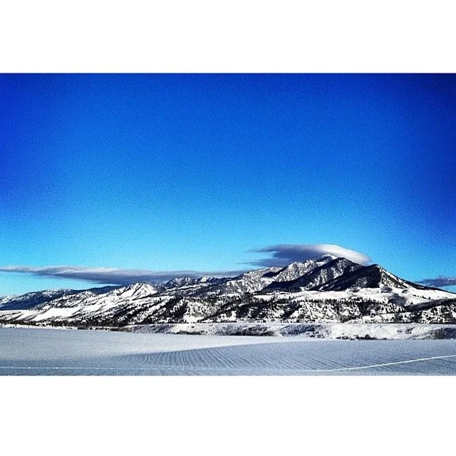 Bridger Mountain Range in b-e-a-u-t-i-f-u-l Montana. Winter of '13. #themontanacamp #MTC #bluebirdday