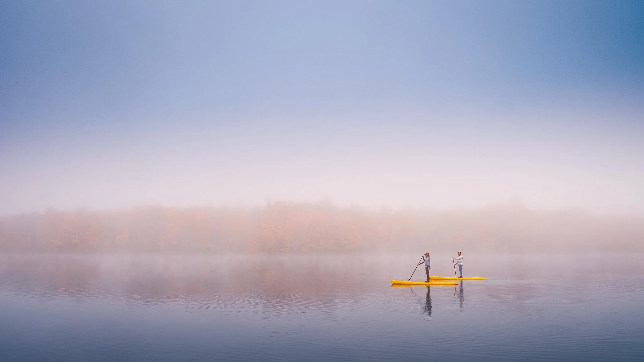 Standup Paddleboarding on Lake Carlos • photographed for Explore Alexandria Tourism