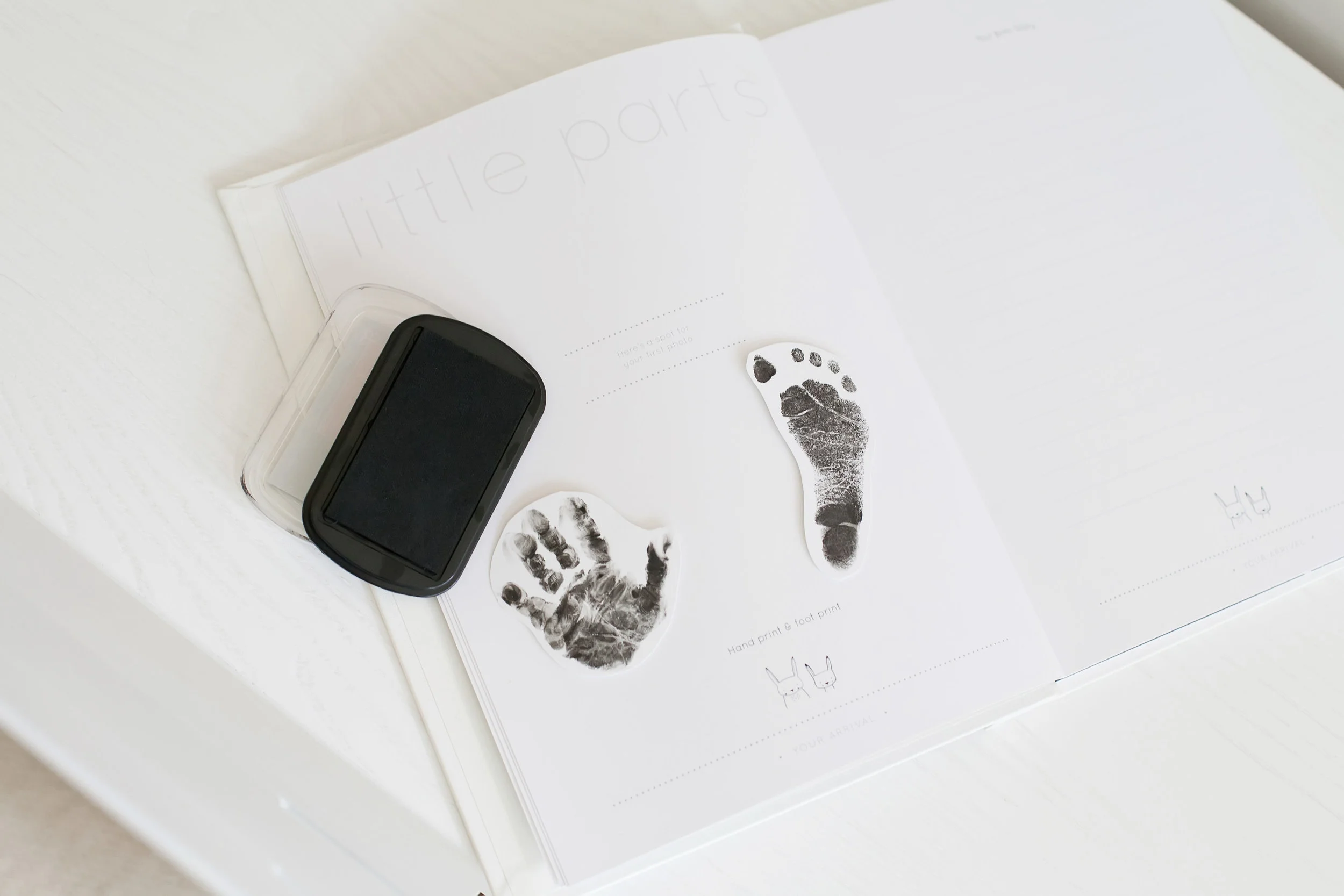baby book for footprints