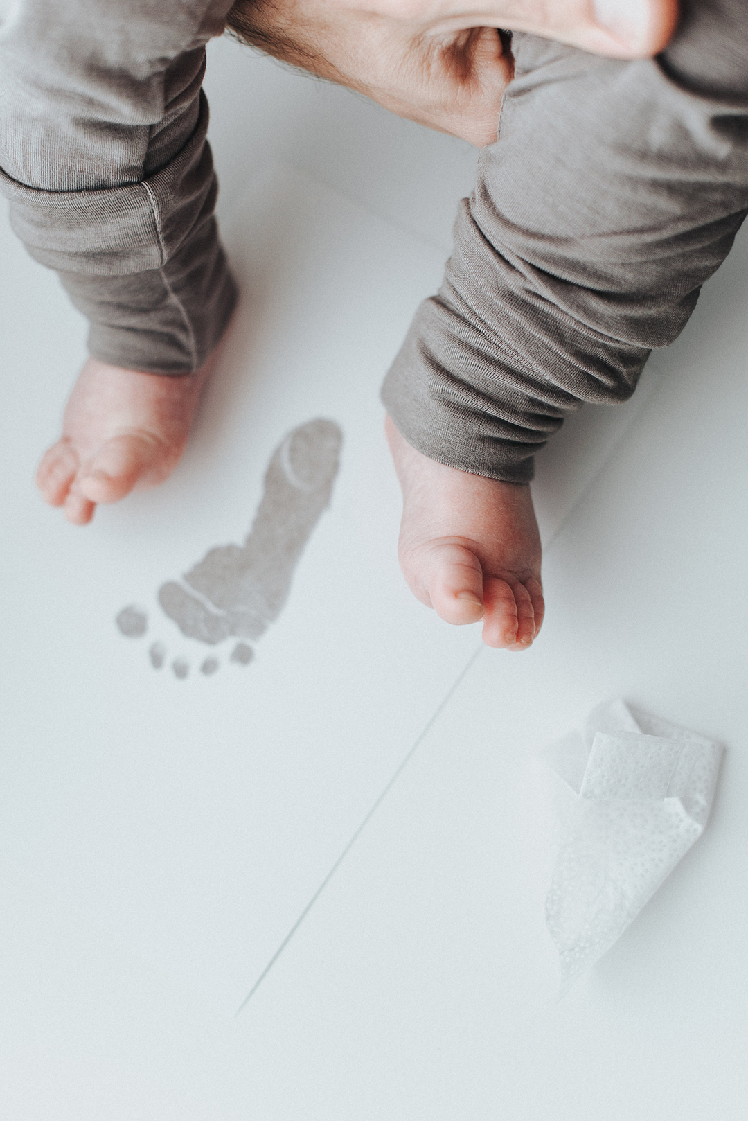 inkless baby footprint