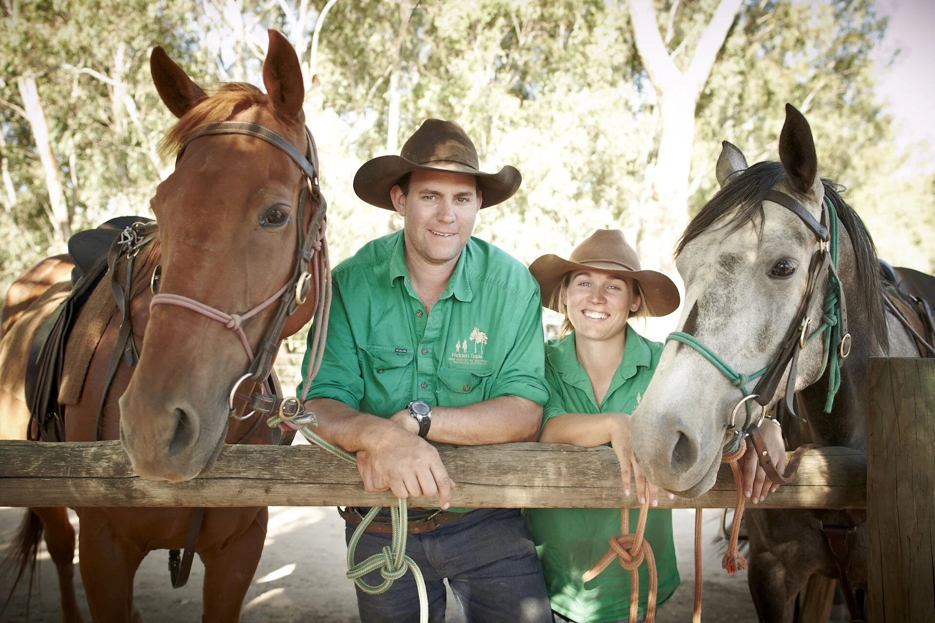 Christian and Laura in 2012 with Hawkins and Maggie