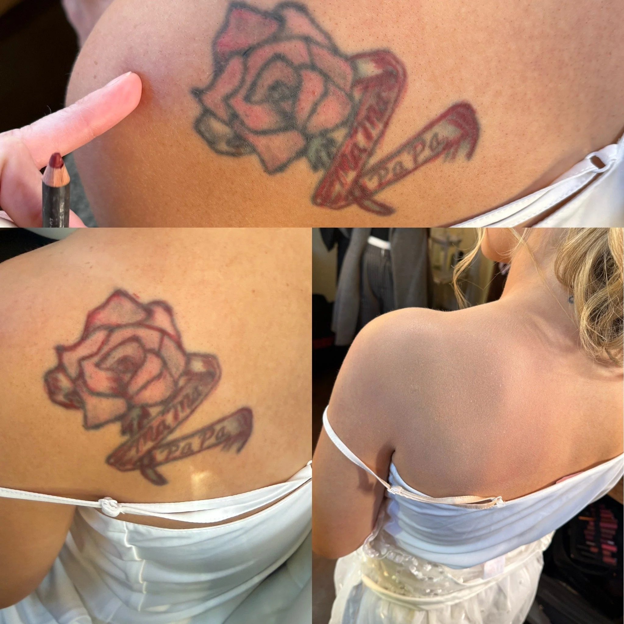  We cover the tattoos! 