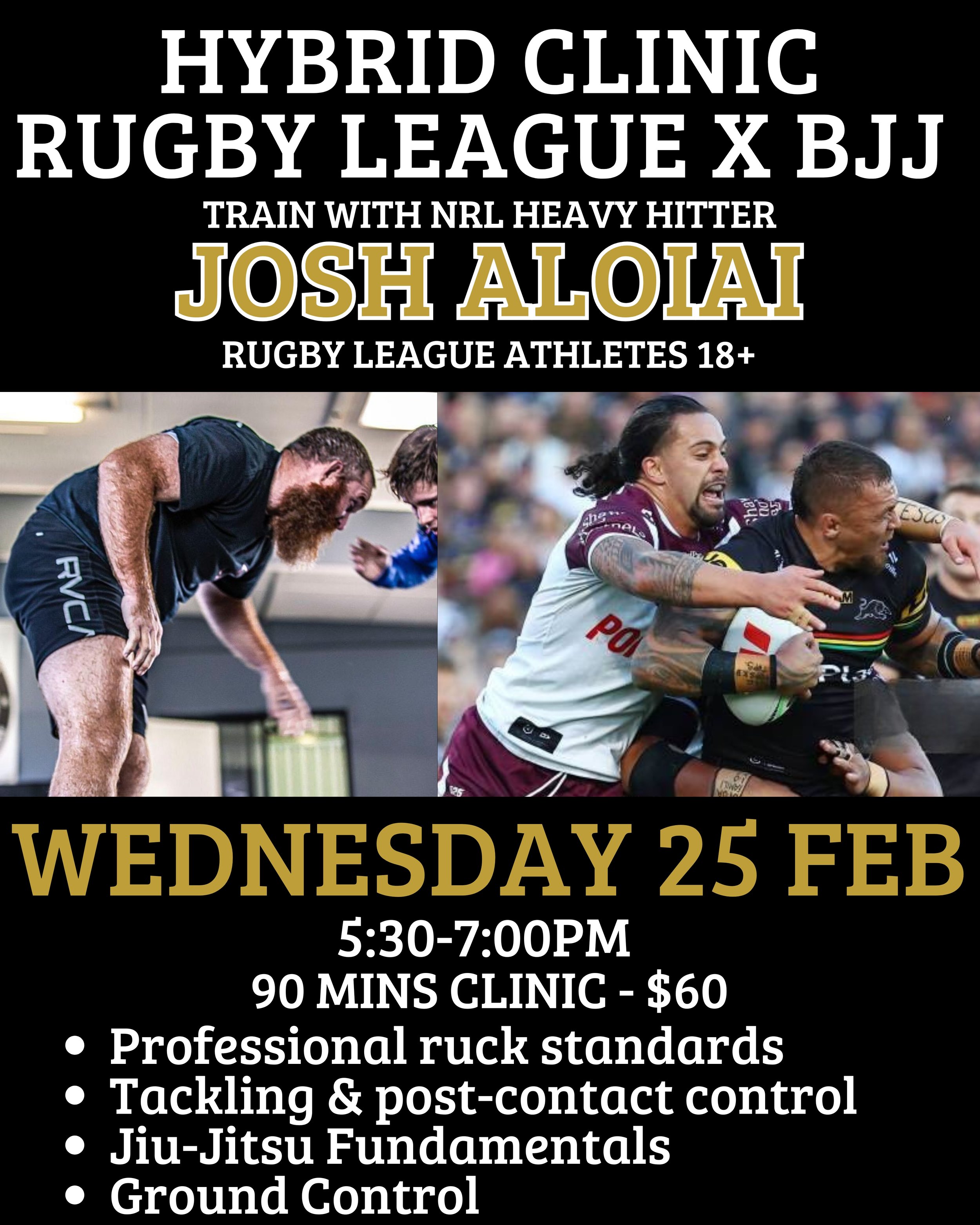 Josh Aloiai Clinic *Wednesday 25 Feb