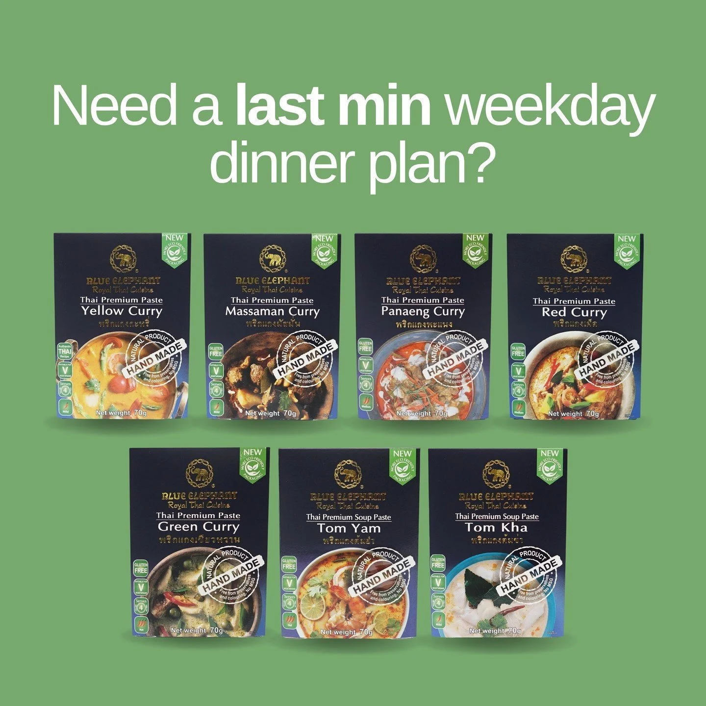 Looking for a last minute weekday dinner idea that’s super easy to whip up and packed full of flavour and high quality ingredients? Blue Elephant’s curry and soup pastes are the ideal recipe starter, taking the work out of cooking and giv