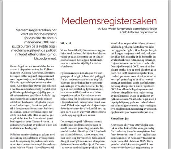 katolsk.no: Medlemsregistersagen