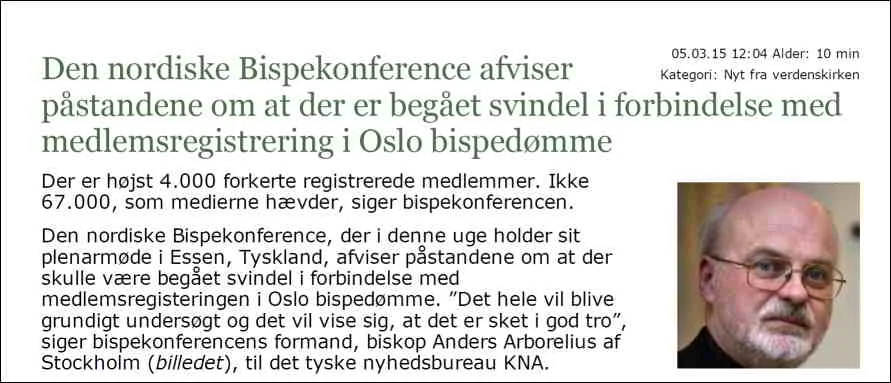 Meddelelsen der forsvandt fra katolsk.dk....... (!)