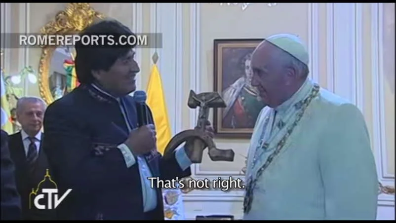 Pope to Bolivian President: "I didnt' know"
