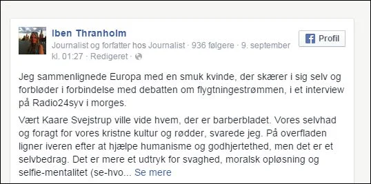 Dokumentation: Debat om et interview på Radio24syv