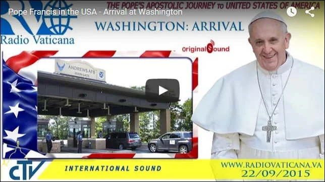 Vatikanet: Pope Francis in the USA - Arrival at Washington