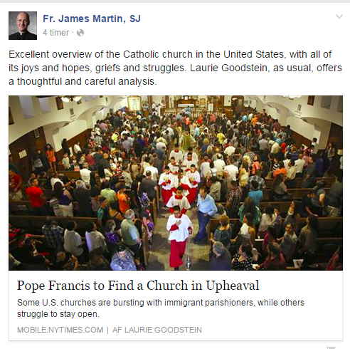 nytimes.com: Pope Francis to Find a Church in Upheaval