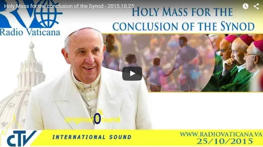 Vatikanet: Holy Mass for the conclusion of the Synod
