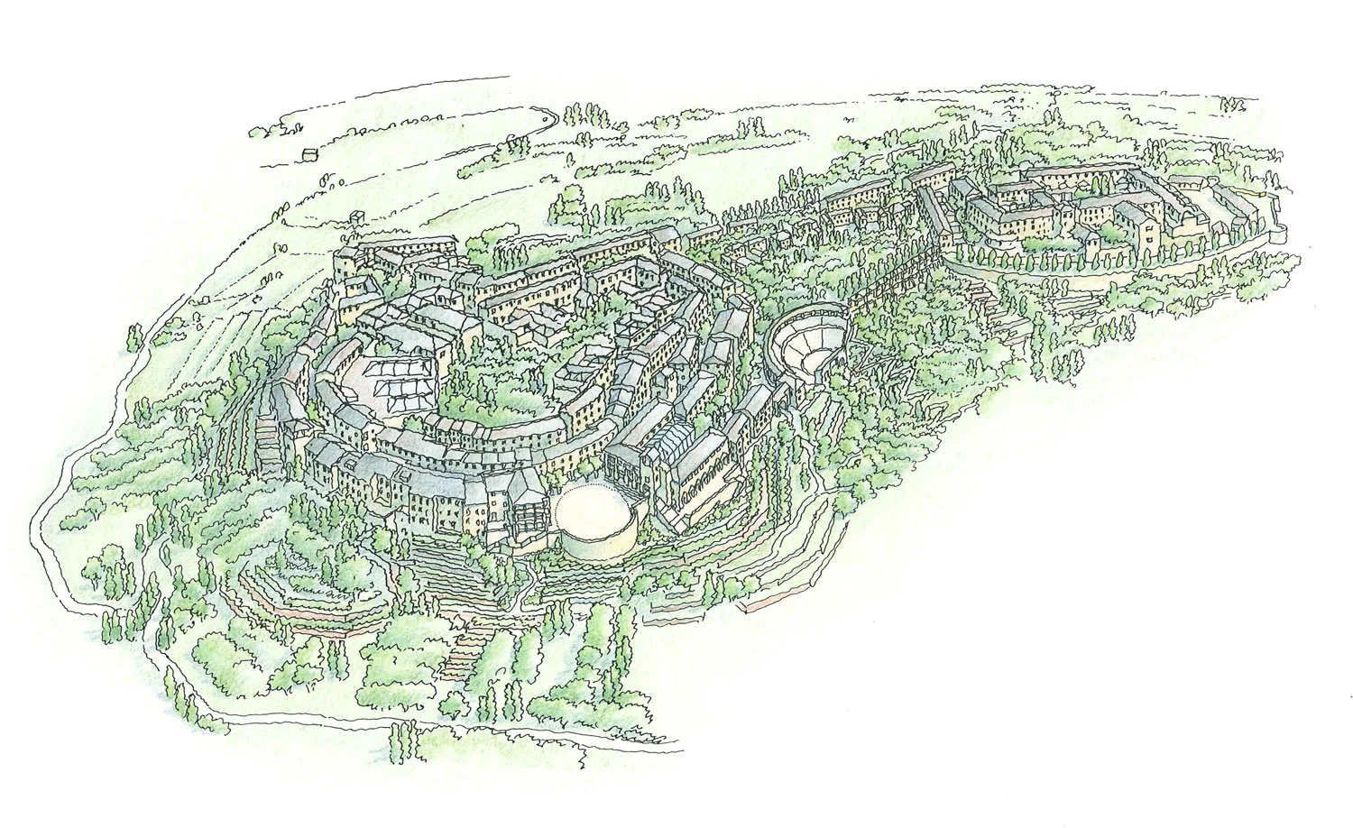 NANSHA HILL VILLAGE – Learning from traditional building and planning in South China to create a sustainable and walkable townscape.