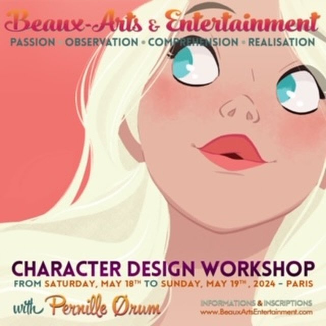 I&rsquo;m so excited to be back with @beauxartsentertainment in Paris this May. I&rsquo;ll be teaching a two day course (in English) about character design, so come and join me. More information on @beauxartsentertainment&rsquo;s site 🫶🇫🇷😊 #girls