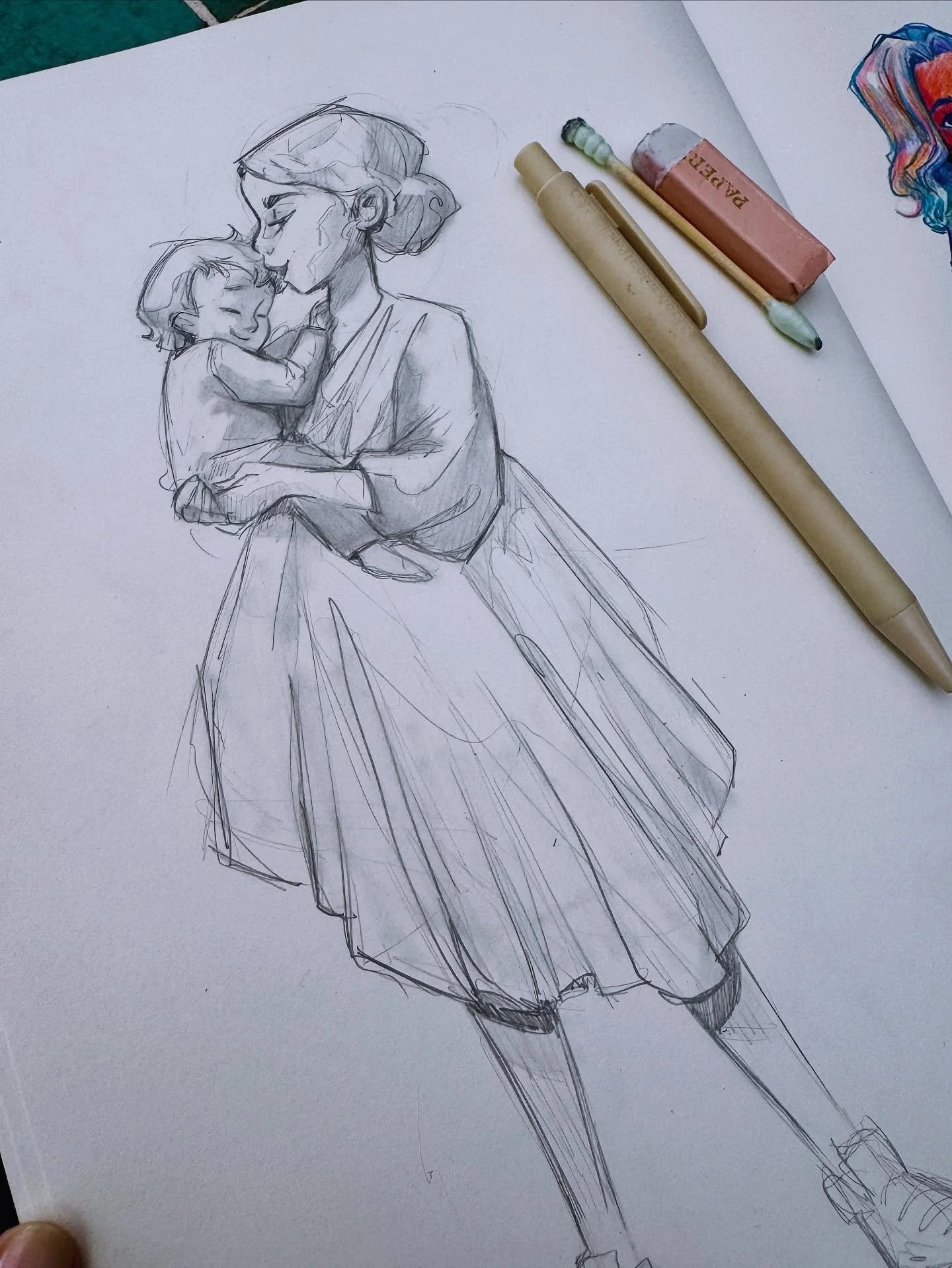 I had a chance to try @loisvb&rsquo;s sketch method from her latest tutorial - I&rsquo;ll share it in my story. I tend to be very tense in my sketches and rarely enjoy them. This approach was so much more relaxed and enjoyable. I definitely plan to k