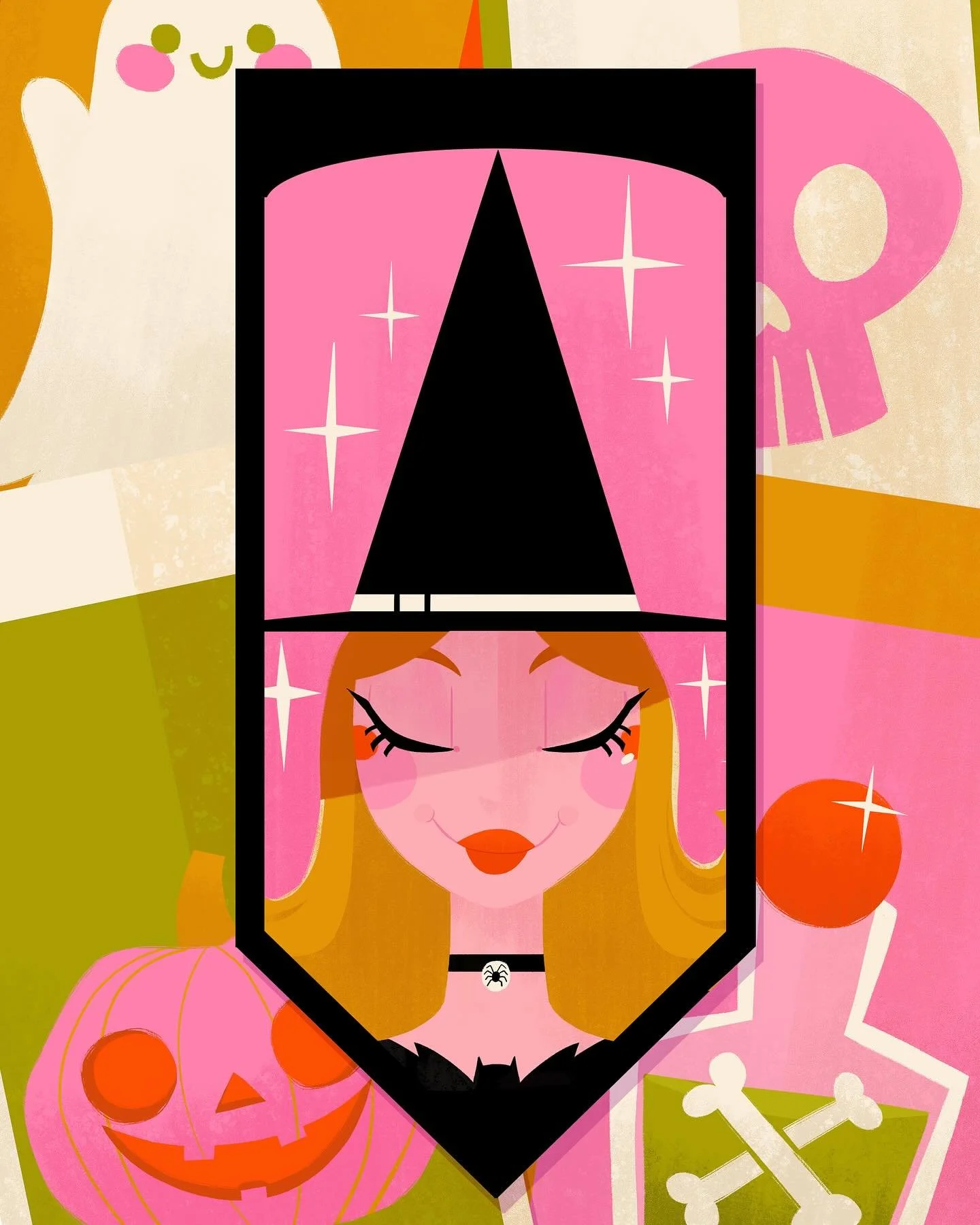 This lady is joining me at @lightboxexpo this weekend! I made a garland to celebrate one of my favorite holidays 🎃 Stop by table 113 to meet her, and check out some of my other spooky creations.

#halloween #lightbox #lbx25 #girlsinanimation