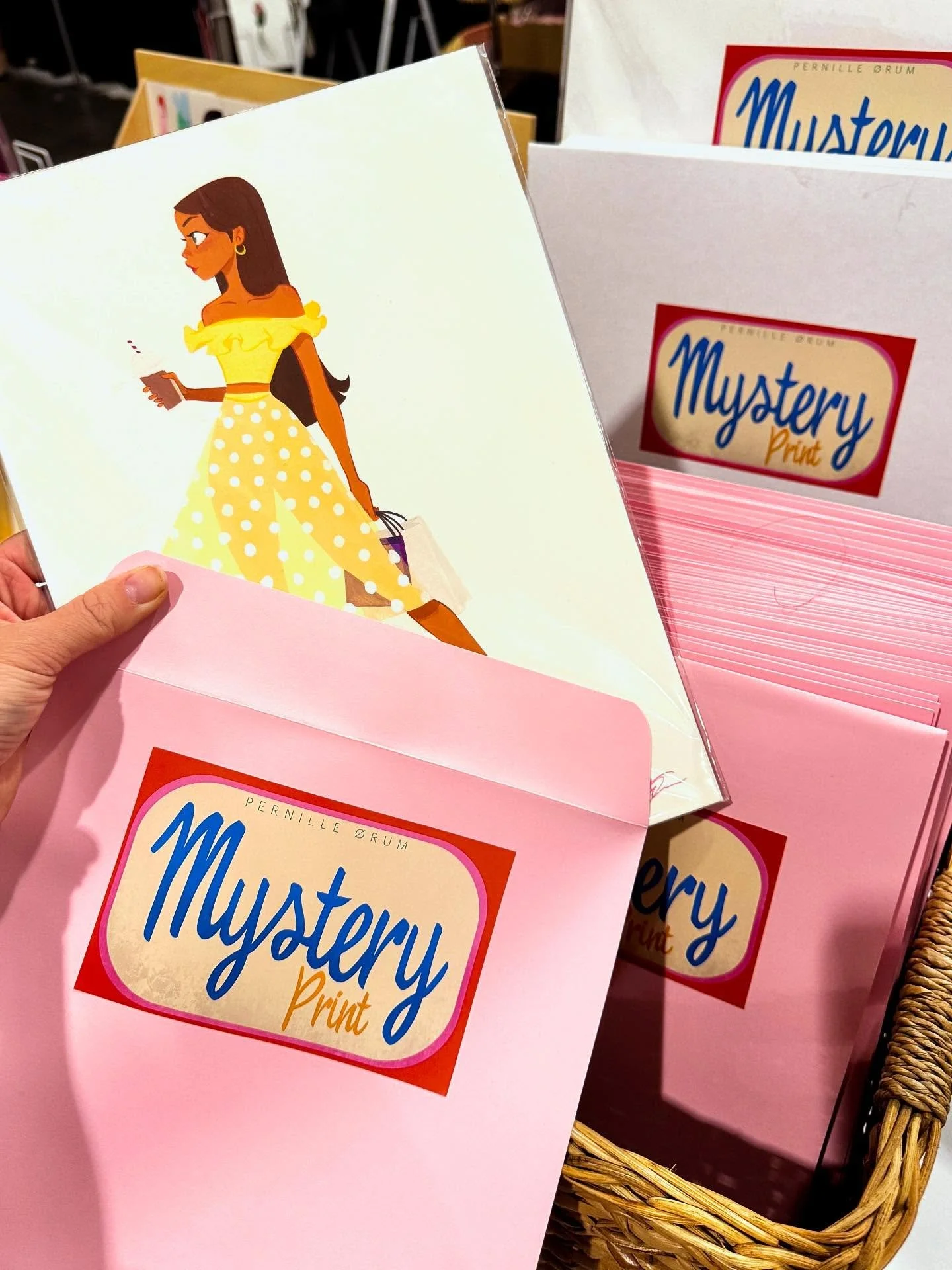 This year, I&rsquo;ve introduced &lsquo;Mystery Prints&rsquo; for Lightbox, available at $2, $5, and $10. Some include a single print, while others feature multiple. 
I've also hidden a few original paintings, so you might find a surprise. Visit Tabl