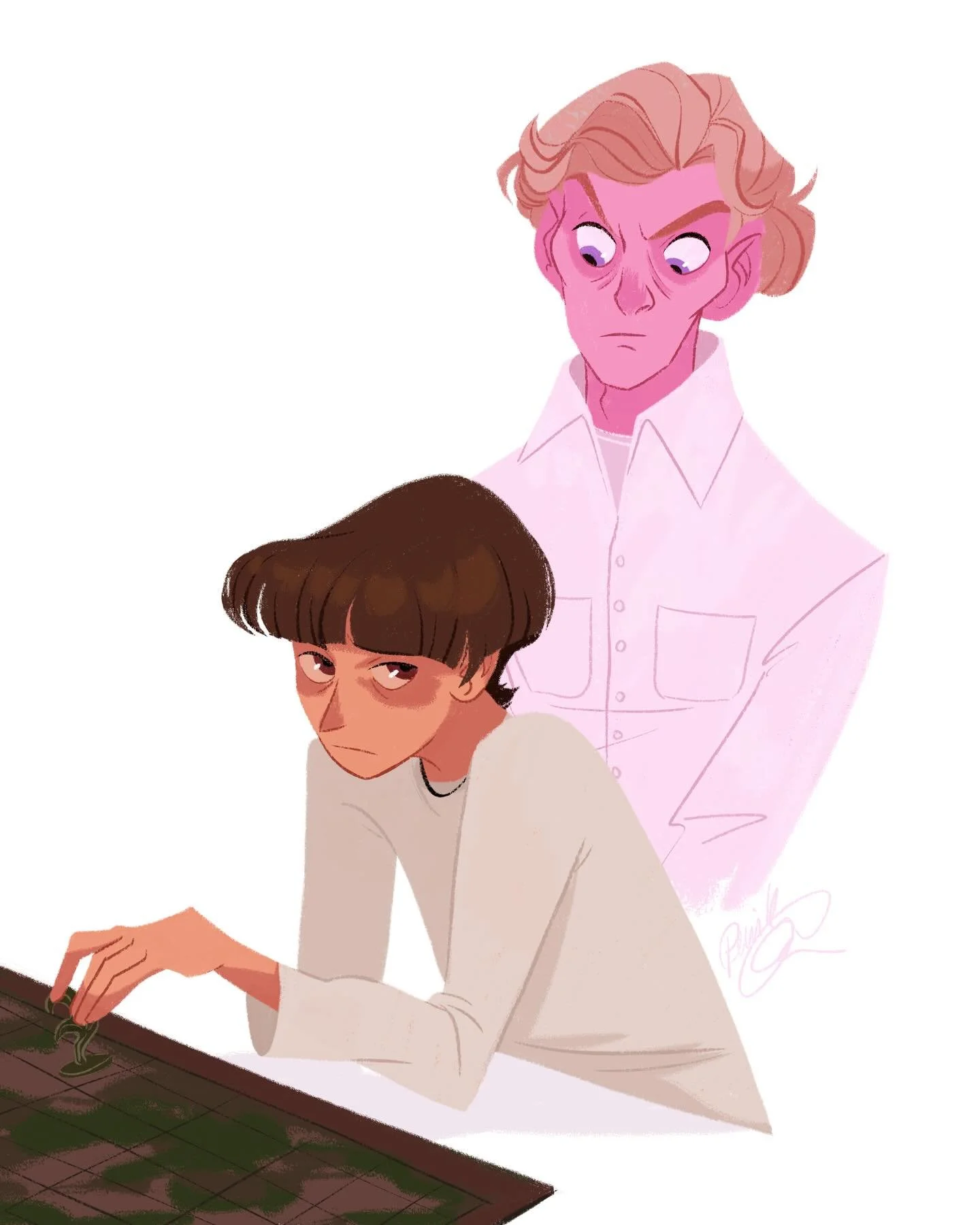 Last year I illustrated a Little Golden Book version of Buffy the Vampire Slayer ✨
Another absolute dream assignment would be doing a Stranger Things Golden Book.
Until that call comes, I might just pretend on my own time and play around with some de