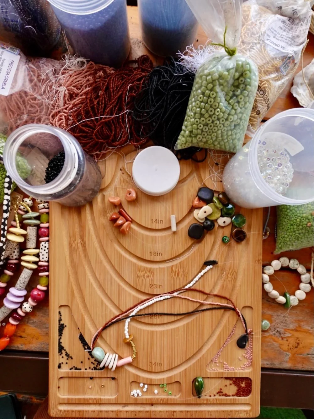 Spent the day at @kazuri_kenya reviewing colors and shapes for my upcoming collaboration with them.

I&rsquo;m developing the collection alongside my The Little Mermaid book, so I&rsquo;m working with the same inspiration. Danish nature, coastal tone