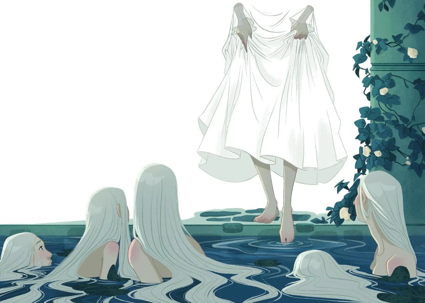 I can finally announce that my illustrated version of The Little Mermaid by Hans Christian Andersen will be released in Denmark on April 8th!

(We are still working on the release date of the English version).

I&rsquo;m so excited about this, and I&