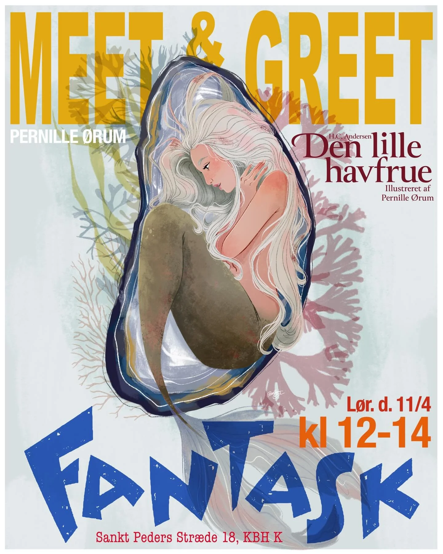 If you're in Copenhagen tomorrow, stop by @fantask_shop where I&rsquo;ll be signing copies of my book, The Little Mermaid from 12:00-14:00.
#mermaid #denlillehavfrue #thelittlemermaid
