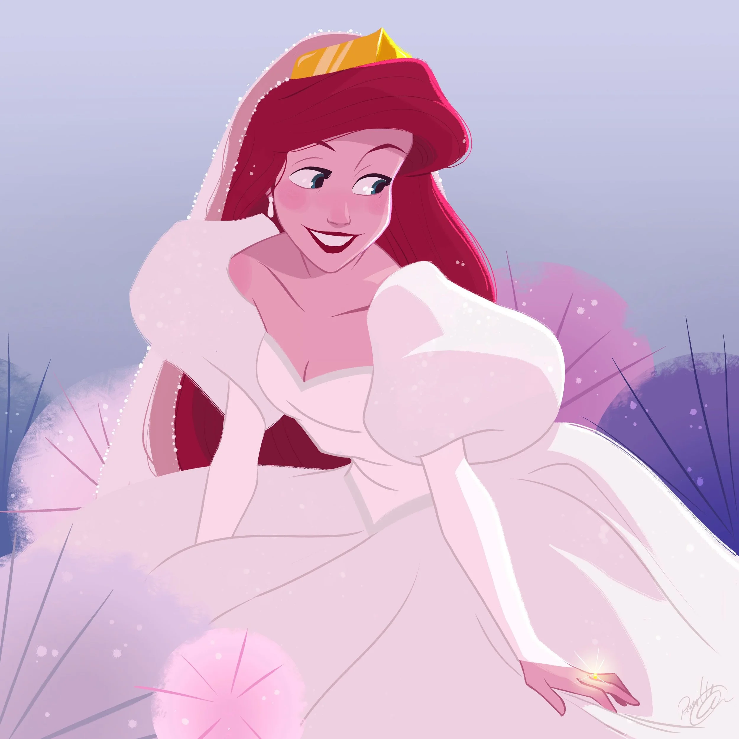 Today's Mermay theme is #bride, so I wanted to share a little nod to my favorite girl. Don't forget to tune in later today when I sit down and talk mermaids with @mermay_official 🐚
#mermaid #mermay #ariel #pernilleoerum