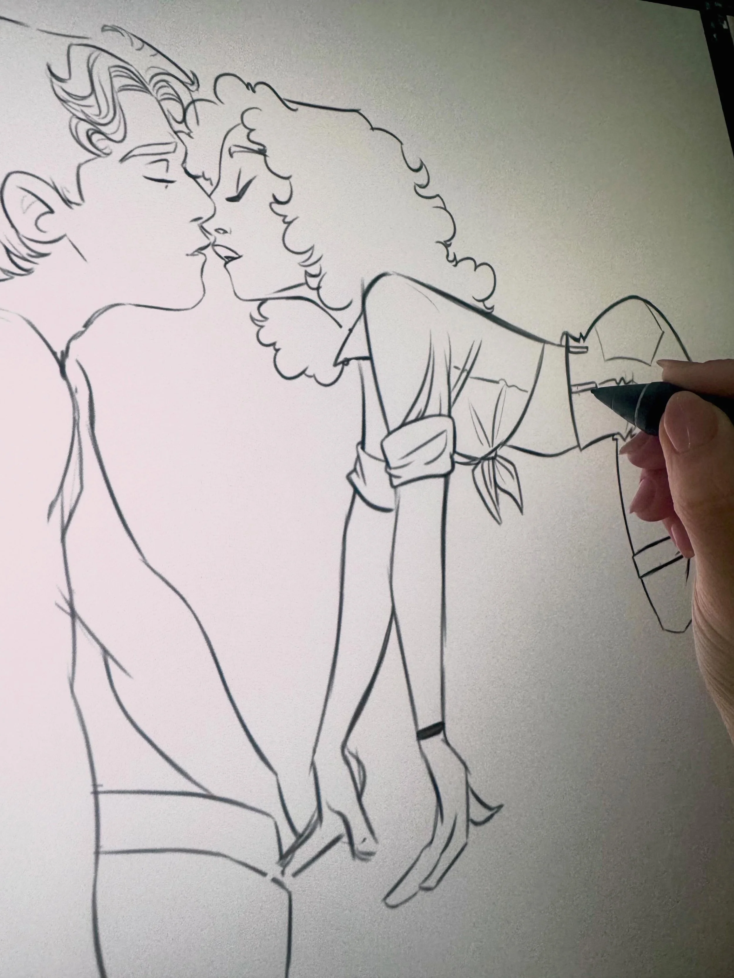 Anyone able to guess which movie I just watched? #moviefan #doodle #pernilleoerum #drawing #sketch